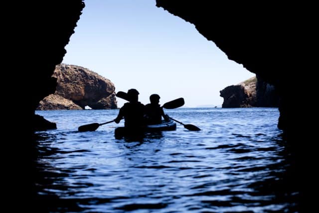 Kayak Seacave at Channel Islands National Park