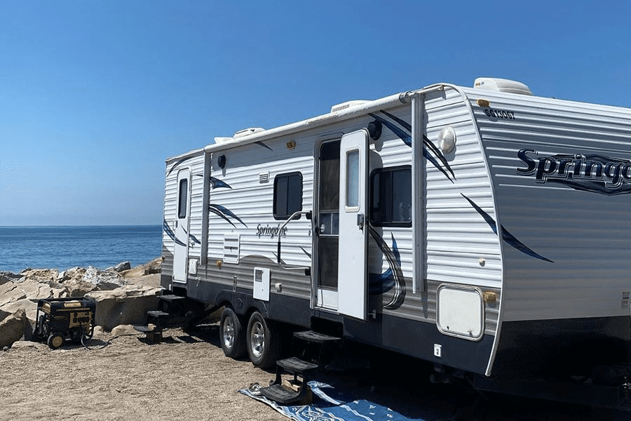 Faria Beach Park Camping along Highway 1 in Ventura California