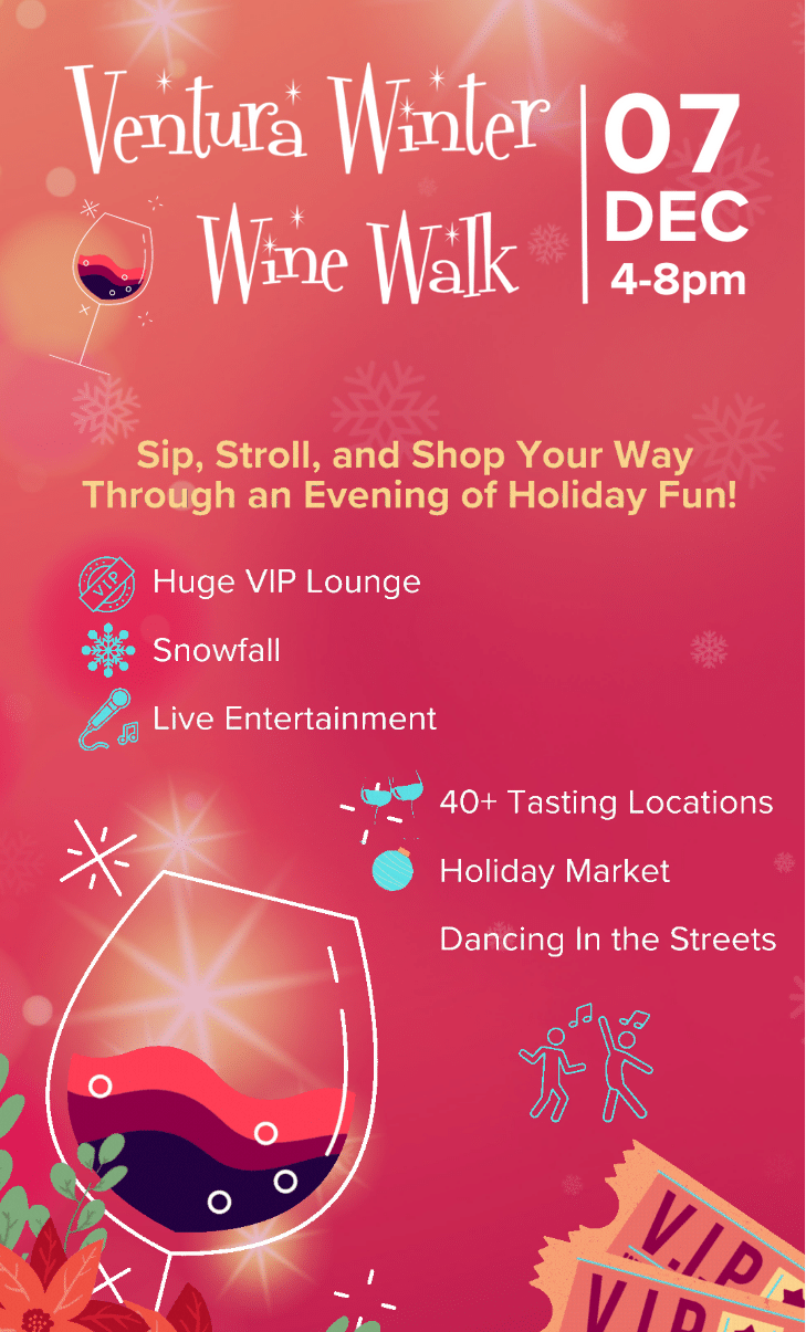 Winter Wine Walk Event & Travel Info Ventura County Coast