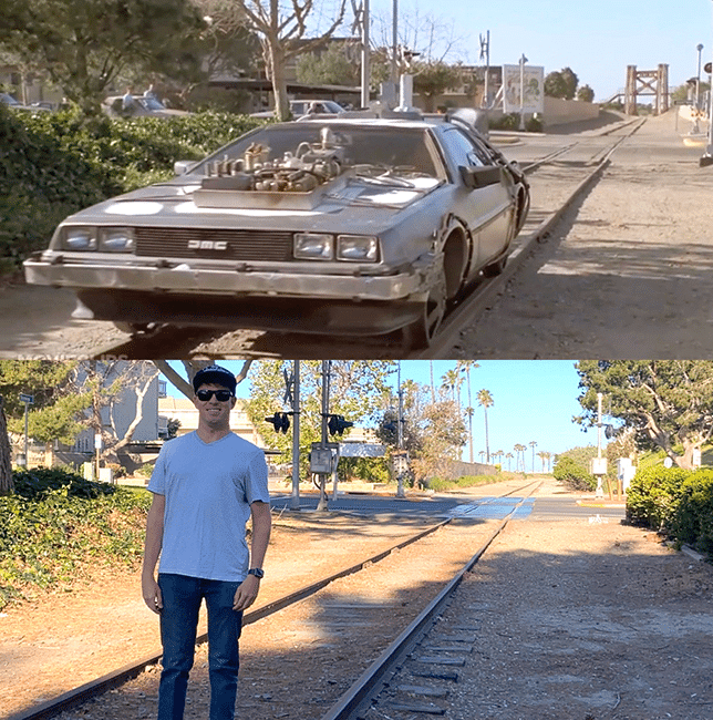 Location of ending scene in Back to the Future part 3.