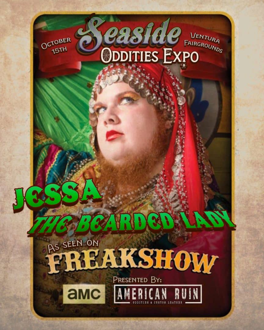 See the bearded lady at the Seaside Oddities Expo