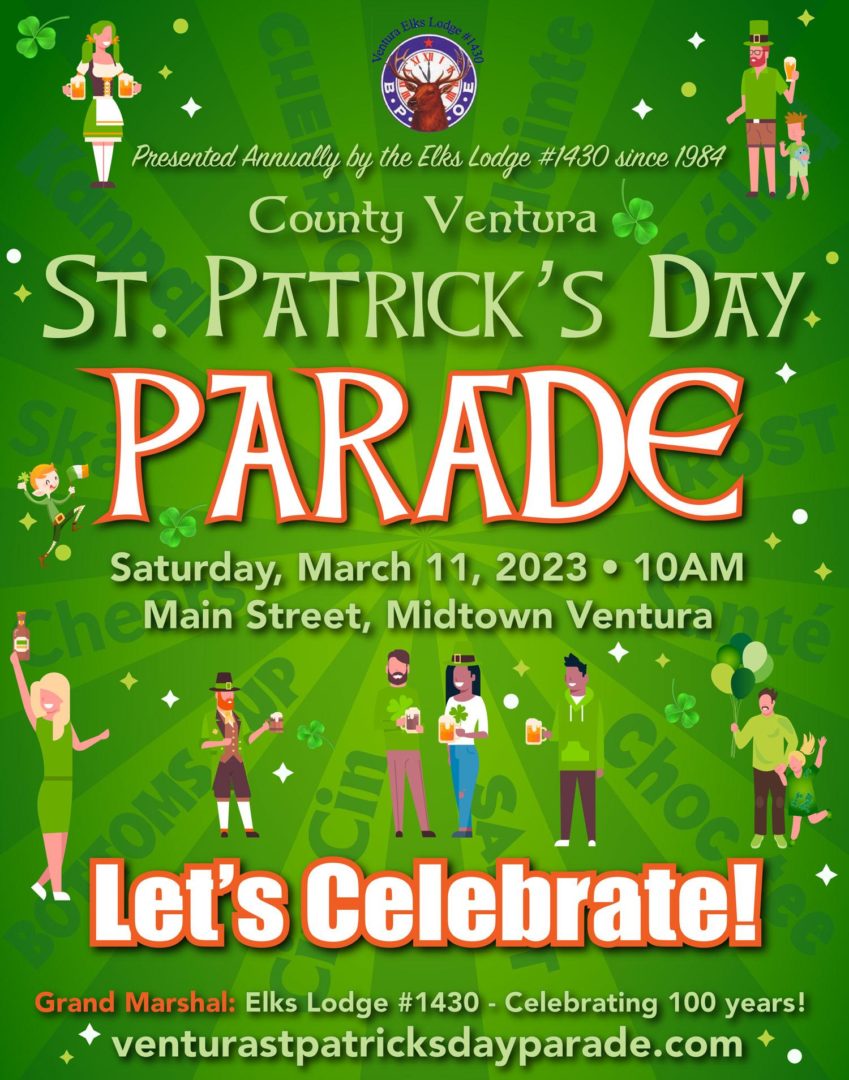 2023 County Ventura St. Patrick's Day poster.