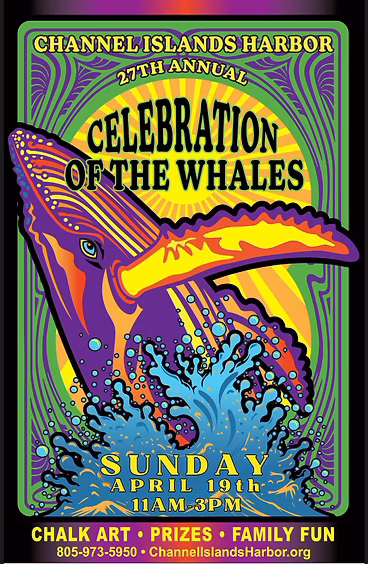 2026 Celebration of the Whales Festival event poster.