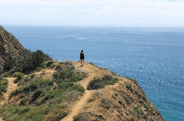California whale watching at Santa Monica Mountains National Recreation Area.