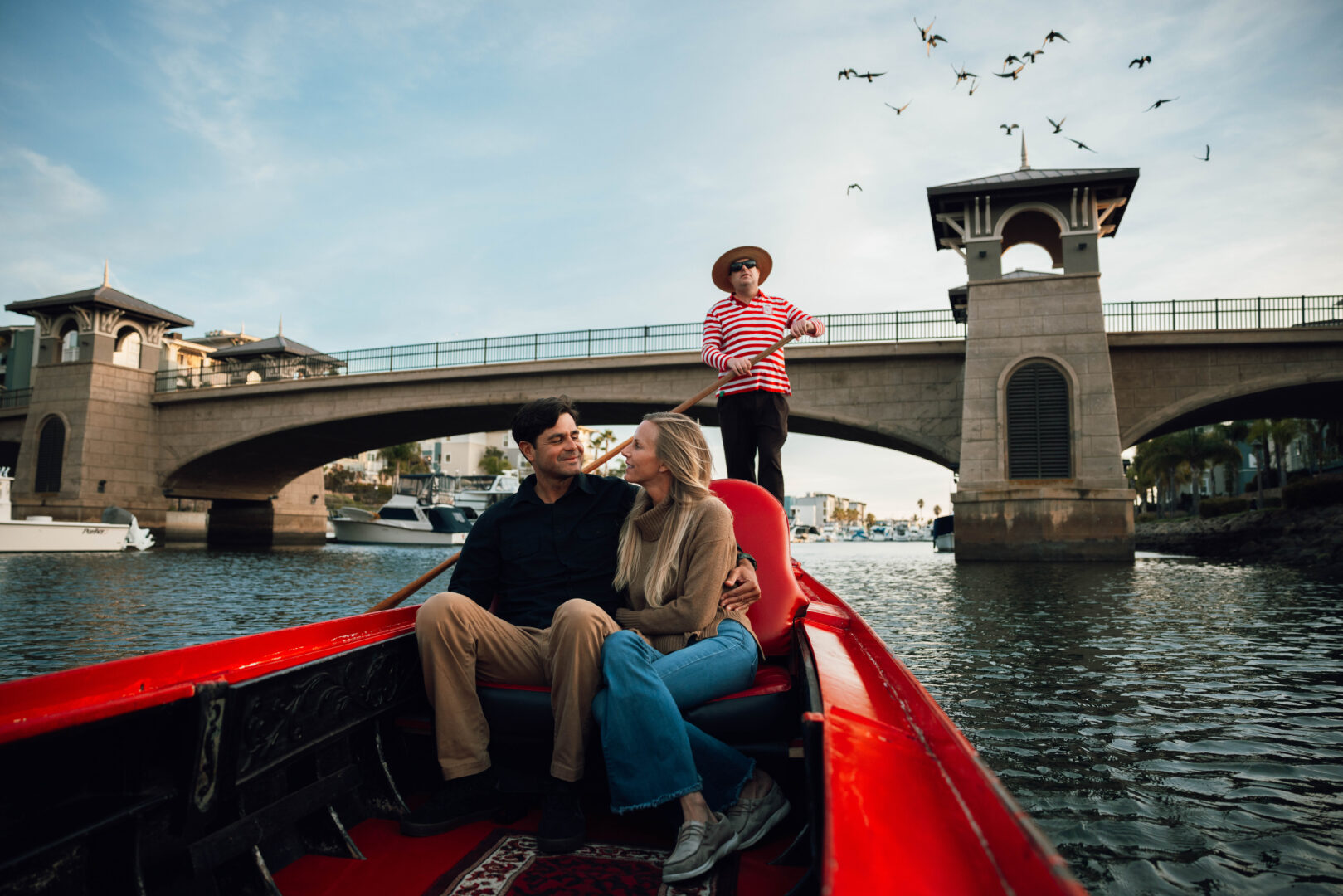 Oxnard Nightlife, take a romantic gondola ride through Oxnard's Channel Islands Harbor