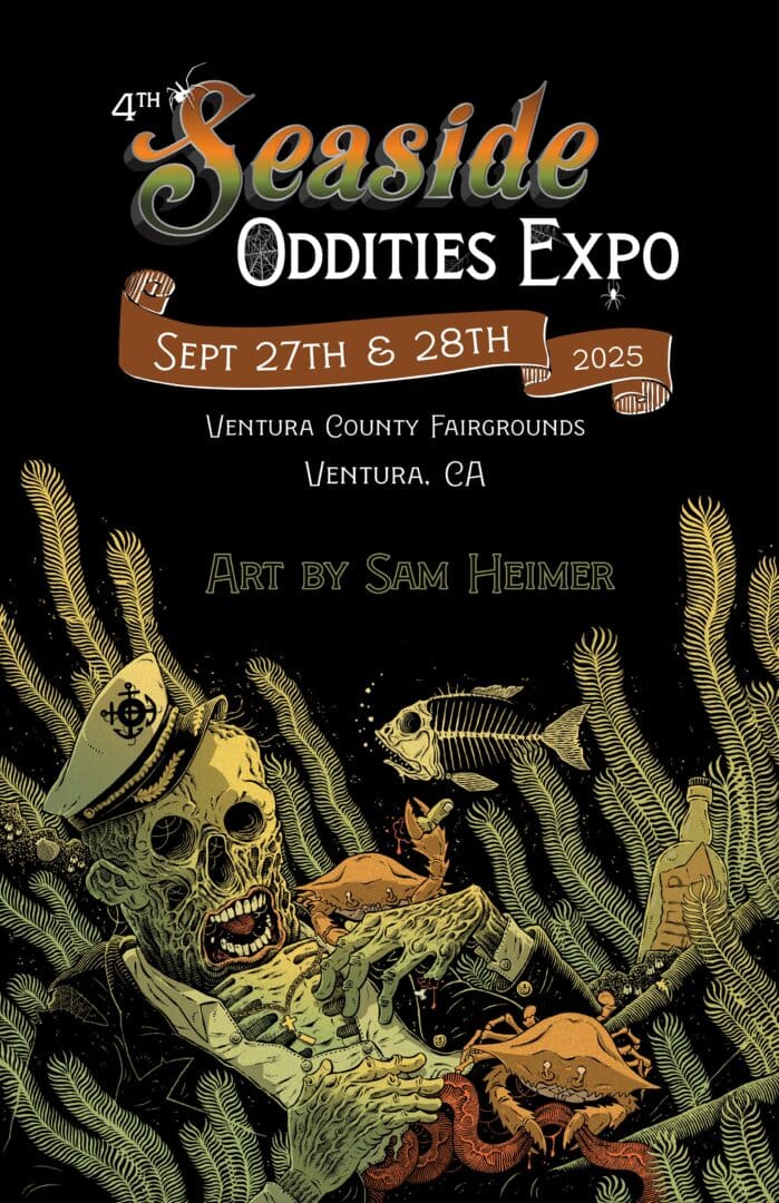 2025 Seaside Oddities Expo official poster.