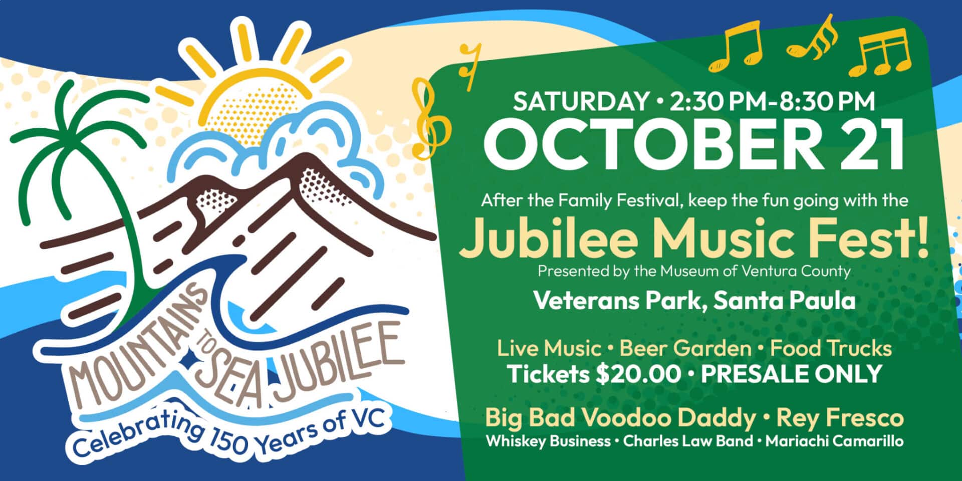 Mountains to the Sea Jubilee Music Fest, Veteran's Park, Santa Paula, CA