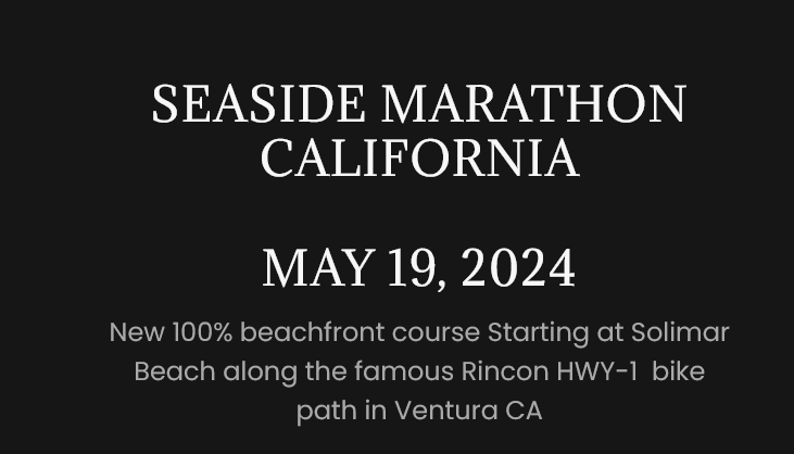Seaside Marathon Ventura, CA