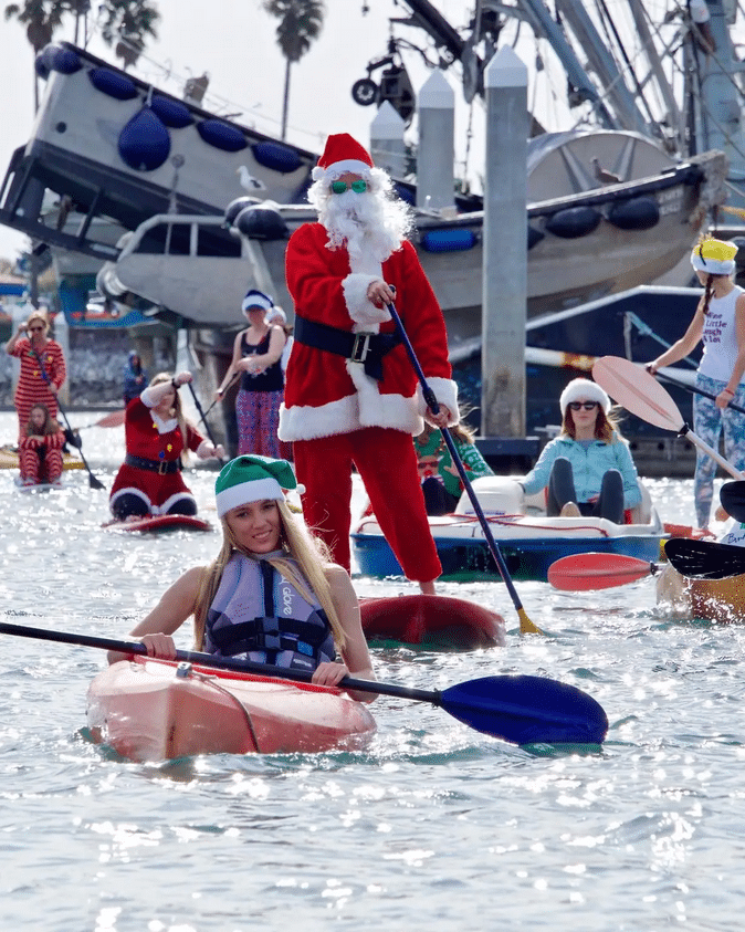 Ventura Harbor Village Santa Paddle