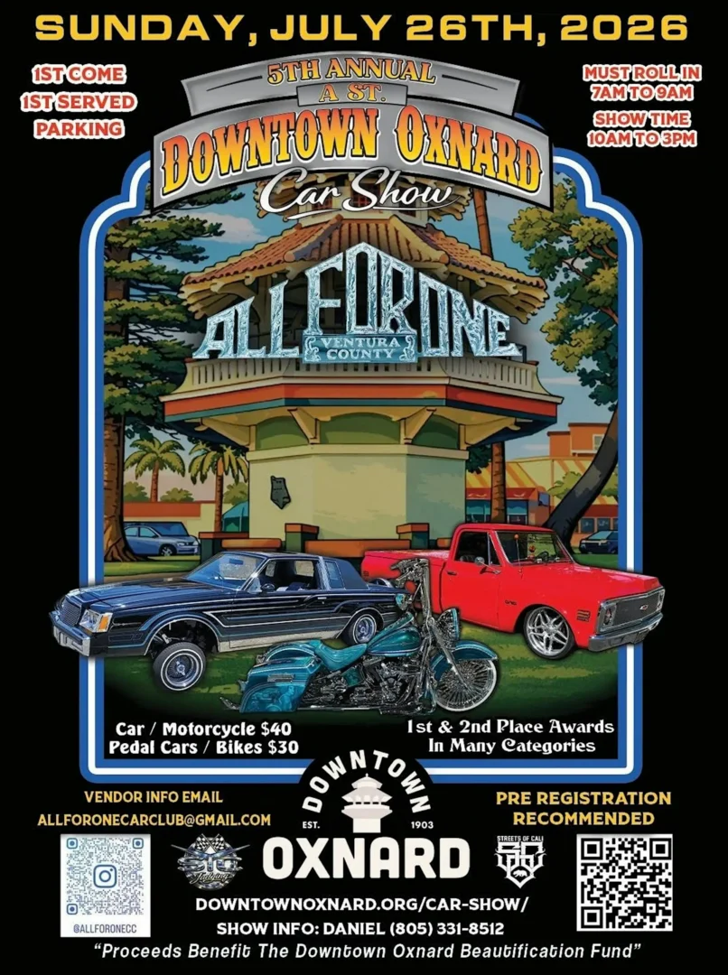 All for 1 Car Show Oxnard
