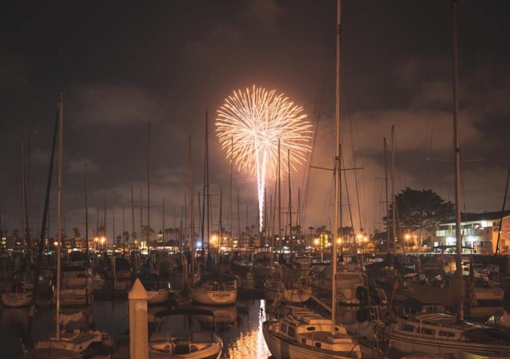 Fireworks by the Sea at Channel Islands Harbor Ventura County Coast