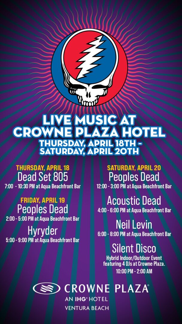 Live music at Crowne Plaza in place of Skull and Roses festival.