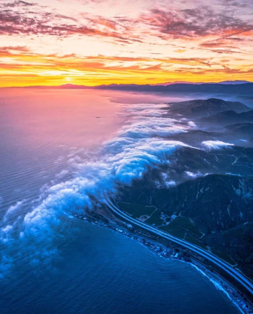 The marine layer in Ventura County Coast is one of California's ideal places for cool summer temperatures.