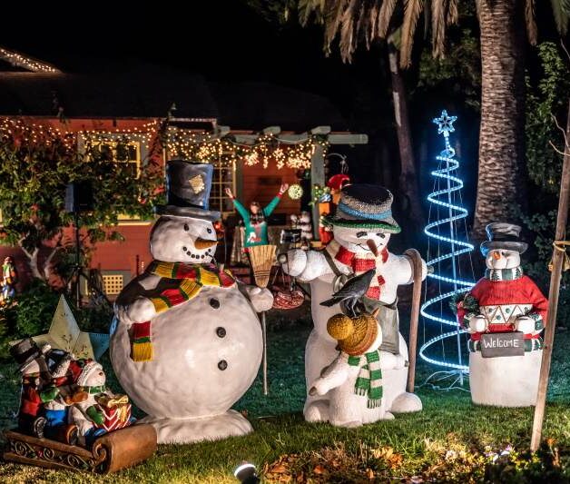 Christmas Tree Lane in Historic Downtown Oxnard