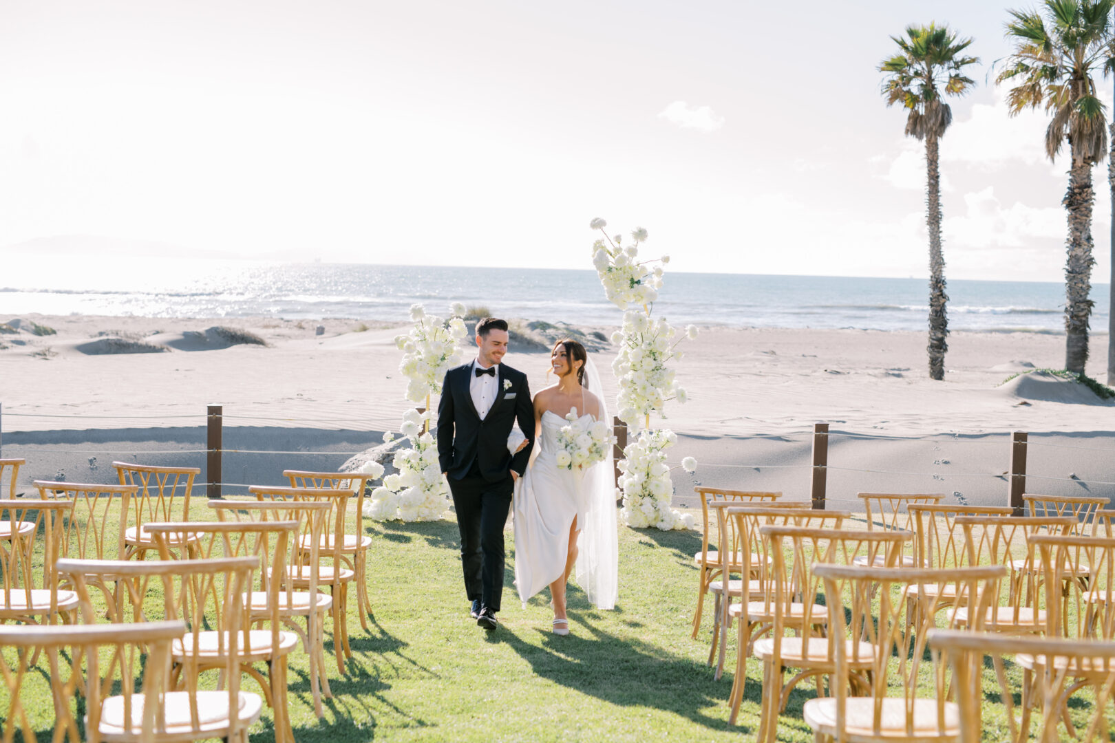 Couple Getting Married at the beach in Oxnard