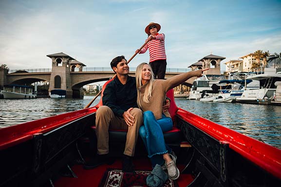 Valentines Day in Oxnard, a Romantic Venetian Gondola Ride through Channel Islands Harbor