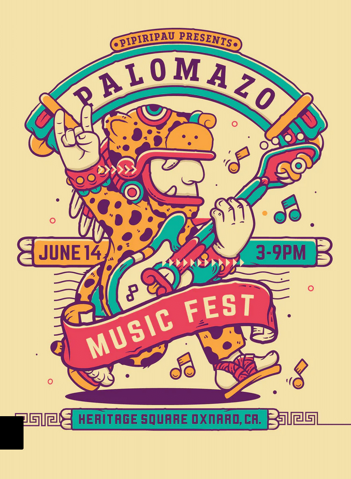 Palamazo Music Festival Event Flyer