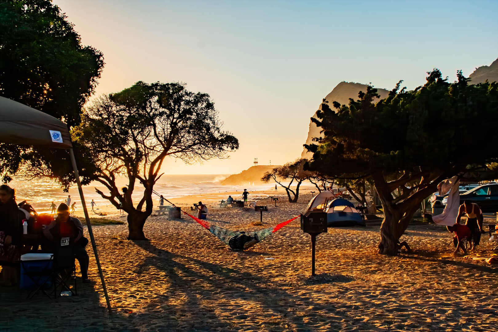 Sunset at Sycamore Cove Beach.