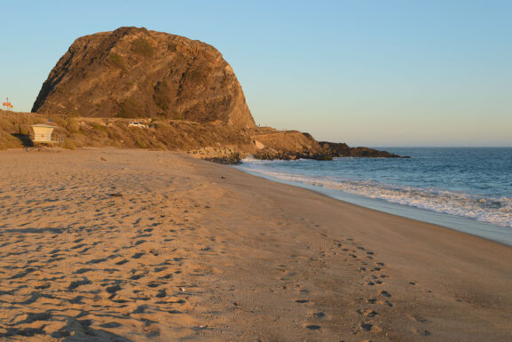 Point Mugu Beach with Mugu Rock in the background.