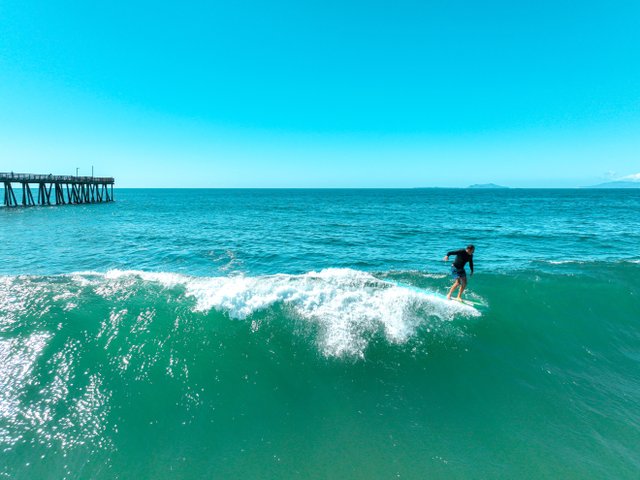 Surfing and Beach Days in Port Hueneme and Oxnard during Fall in California