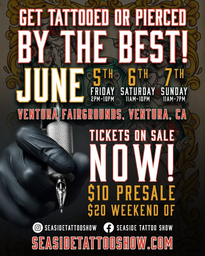 Seaside Tattoo Show Event Poster