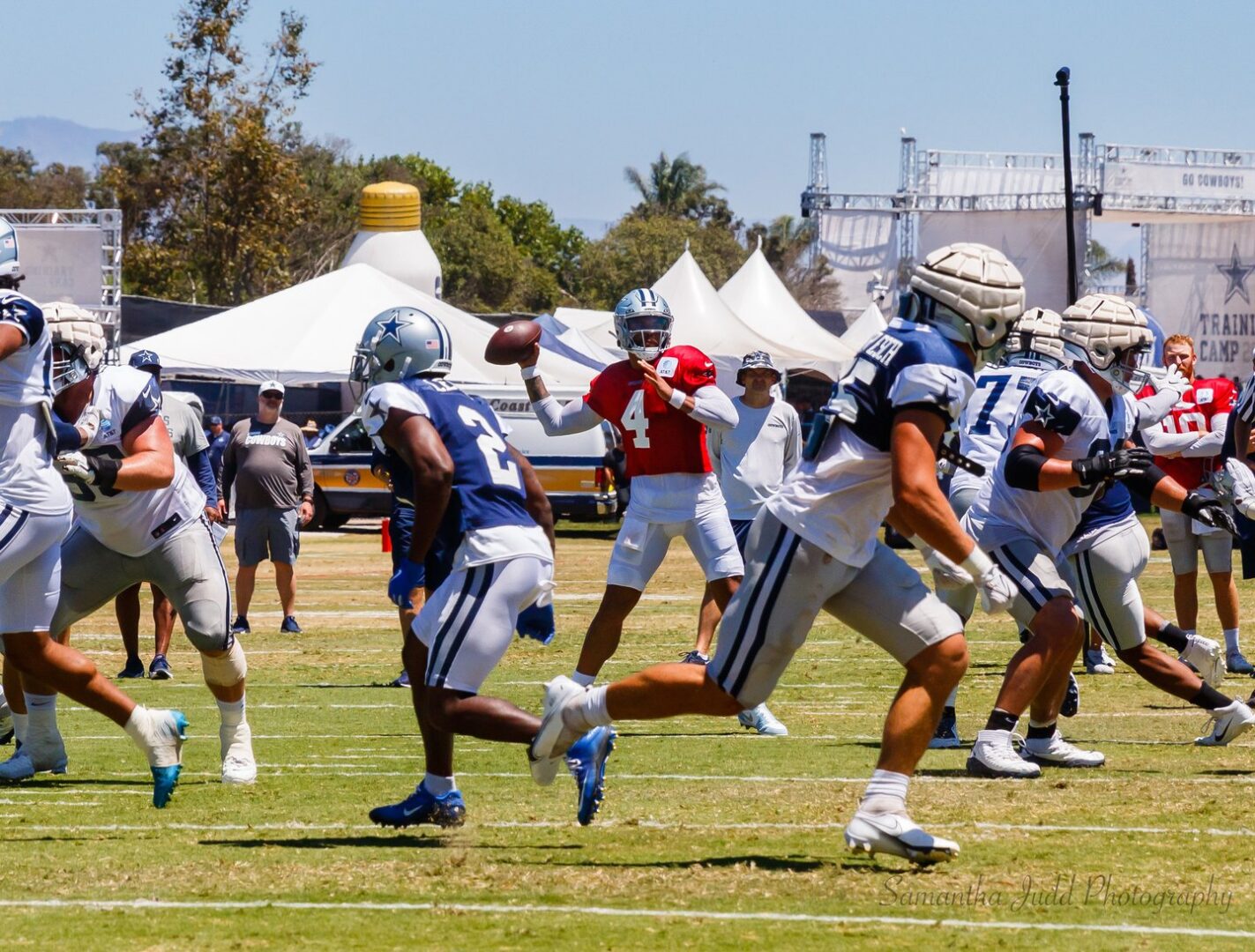 Dallas Cowboys Training Camp open practice vs the Saints