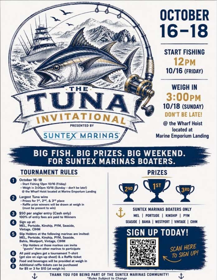 The Tuna Invitational Fishing Tournament at Channel Islands Harbor